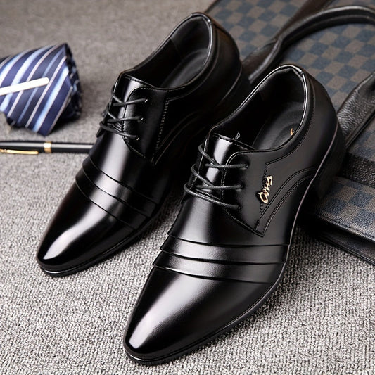 Plus Size Mens Vintage Classic Derby Shoes - Ultra Comfy, Non-Slip, Lace-Up, Rubber Sole Formal Shoes for Outdoor Activities, Everyday Wear, and Special Occasions - Durable, Breathable, and Stylish SHOWLU FASHION STORE