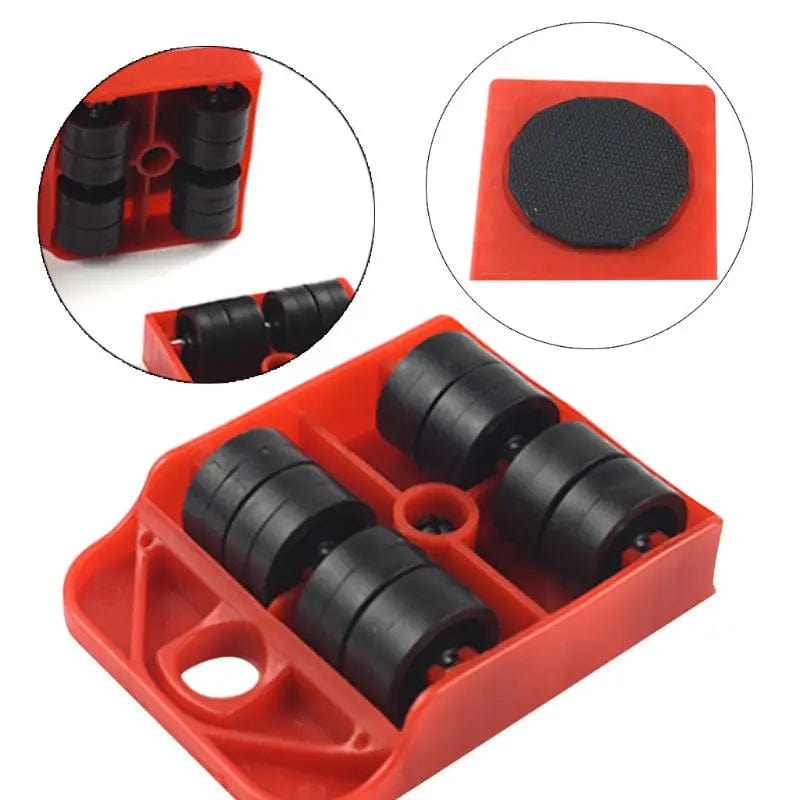 4pcsMoves Furniture Tool Transport Shifter Moving Wheel Slider Remover Roller He - SHOWLU FASHION STORE