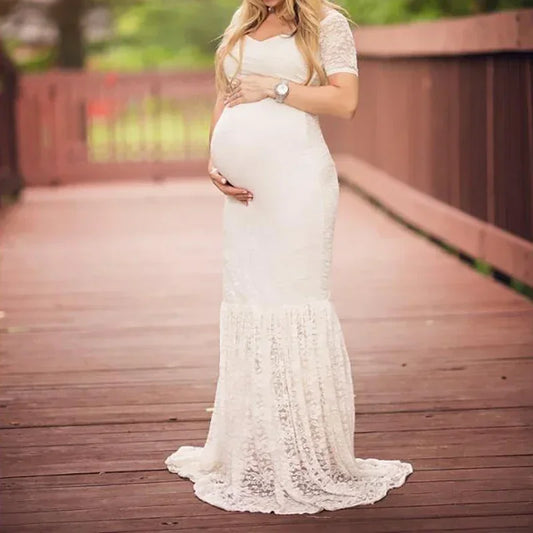 Pregnancy Dress For Pregnant Women Maternity Photography Pregnancy Dress Lace Dresses For Photo Shoot Sexy Clothes Short Sleeve