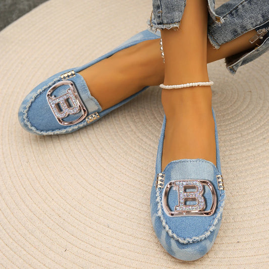 Women Loafers Driving Boat Sandals Luxury Decor Fashion Pattern Design PartFlats Slip-on Sexy Elegant Flat Comfy Casual Office
