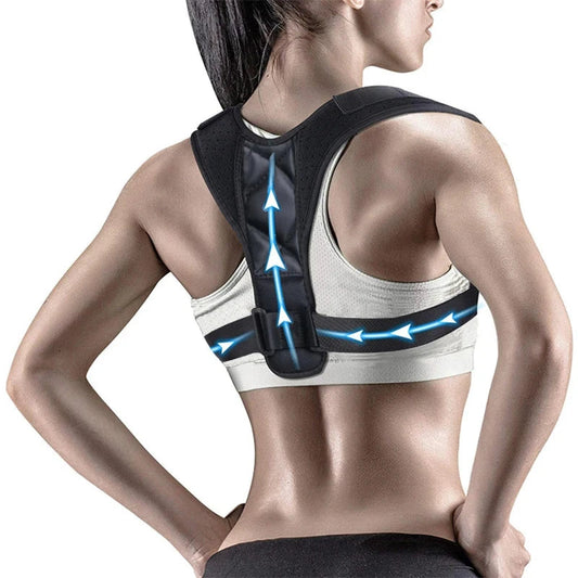 Adjustable Breathable Back Posture Corrector Home Office Man Woman Shoulder Support Correction Belt Repair Straight Shoulders SHOWLU FASHION STORE