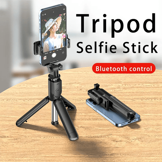 Bluetooth Wireless Selfie Stick Mini Tripod Extendable Monopod Remote Shutter For iPhone Samsung Xiaomi Phone Holder - SHOWLU FASHION STORE