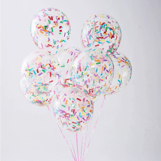 Candy Series Theme Macaron Color Color Strip Fragments Transparent Paper Scrap Balloon Birthday Scene Setting Props - SHOWLU FASHION STORE