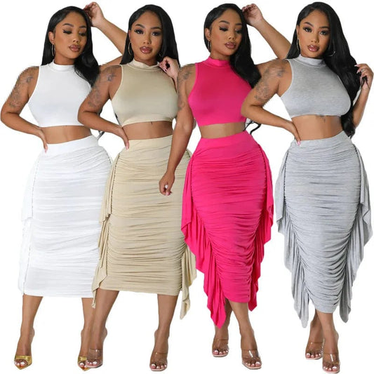 Chic Two - Piece Summer Outfit for Women - SHOWLU FASHION STORE