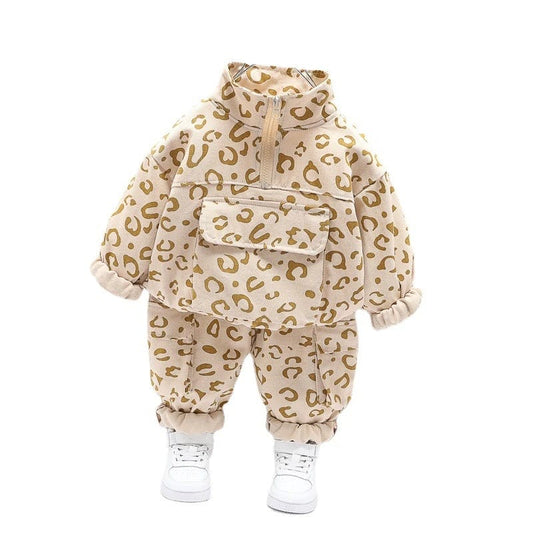 New Spring Autumn Children Fashion Clothes Baby Boys Girls Jacket Pants 2Pcs/Sets Kids Toddler Clothing Infant Cotton Tracksuit - SHOWLU FASHION STORE