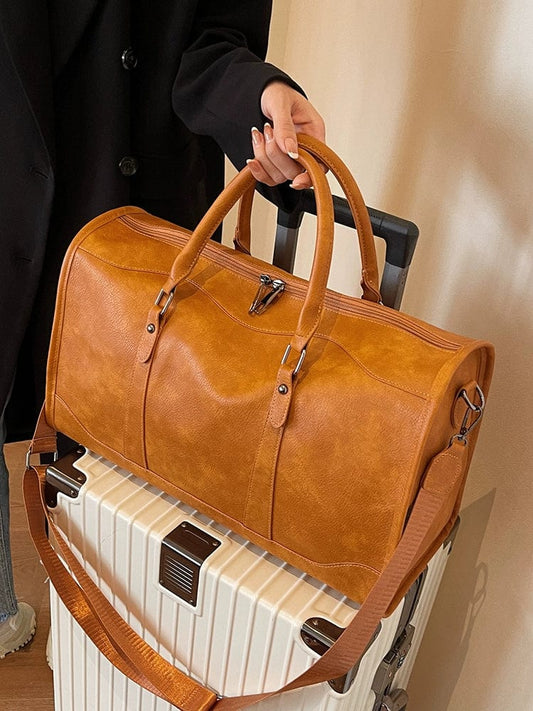 Retro Crossbody Business Trip Female Texture Hand - Held Luggage Bag - SHOWLU FASHION STORE