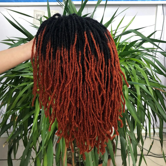 Showlu Store Nation 0 10Inches Braided Wigs Afro Bob Wig Synthetic DreadLock Wigs For Black Woman Short Curly Ends Cosplay Yun Rong Hair
