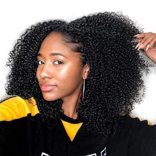 Fast Shipping 100% Human Hair 10A Brazilian Raw Virgin 3A 3B 3C 4A 4B Afro Kinky Curly Clip In Hair Extensions - SHOWLU FASHION STORE