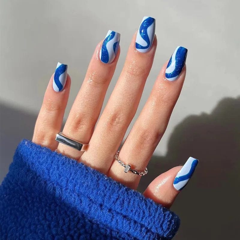 Wholesale Private Label Fingernails Art Square Full Cover French Press On False Nail Tips - SHOWLU FASHION STORE