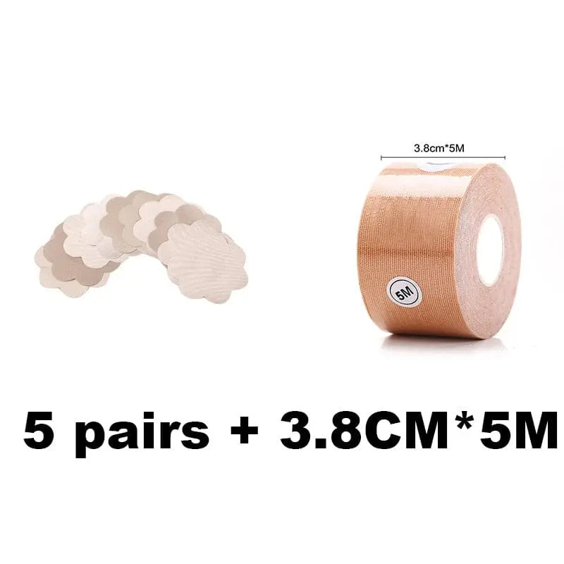 Anel Demosthene General Store 0 Group 2 / One Size 1 Roll 5M Women Breast Nipple Covers Push Up Bra Body Invisible Breast Lift Tape Adhesive Bras Intimates Sexy Bralette Pasties