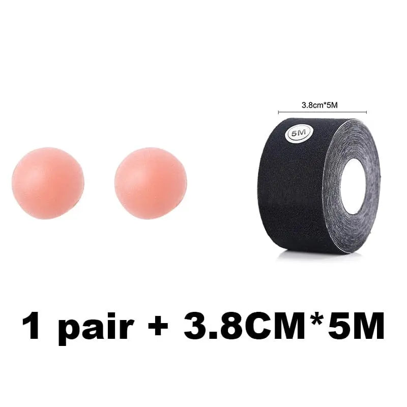 Anel Demosthene General Store 0 Group 5 / One Size 1 Roll 5M Women Breast Nipple Covers Push Up Bra Body Invisible Breast Lift Tape Adhesive Bras Intimates Sexy Bralette Pasties