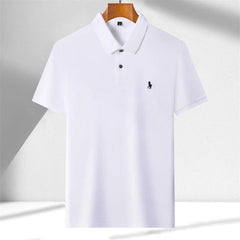 100% cotton high - end short sleeve POLO shirt men's summer fashion designer horse logo brand embroidered Luxury casual T-shirt - SHOWLU FASHION STORE