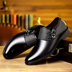 [Durable Build] Men's Fashion Business Casual Loafers - Slip-On, Rubber Sole,, Breathable Mesh Detailing, Rounded Toe, All-Season Comfort, Brown SHOWLU FASHION STORE