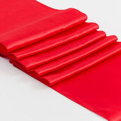 10pc Satin Table Runner For Banquet Wedding Party Event Home Supply Table Decorations Cloth Cover Runner 30x275cm(12*108inch) - SHOWLU FASHION STORE