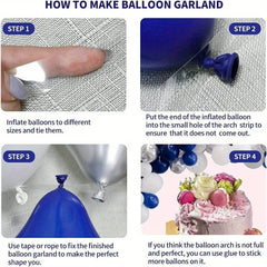 127pcs Royal Blue Gold Graduation Balloon Wreath Arch Set with Graduation Hat 2024 Graduation Ball Birthday Party Decoration - SHOWLU FASHION STORE