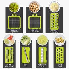 14/16 in 1 Multifunctional Vegetable Chopper Onion Chopper Handle Food Grate Food Chopper Kitchen Vegetable Slicer Dicer Cut - SHOWLU FASHION STORE