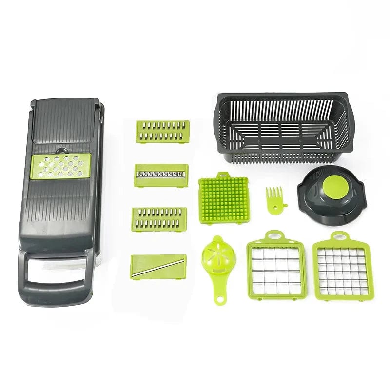14/16 in 1 Multifunctional Vegetable Chopper Onion Chopper Handle Food Grate Food Chopper Kitchen Vegetable Slicer Dicer Cut - SHOWLU FASHION STORE
