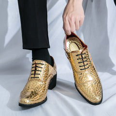Elegant Men's British-Style Faux Loafers - Perfect for Weddings, Parties & Formal Events SHOWLU FASHION STORE