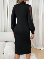 Women's Elegant Black Formal & Everyday Maxi dress - Flattering Fit Long dress, Machine Washable for Office, Parties, Events - YY0511311, Elegant Evening Dresses, Office Wear, Stretchy Fabric