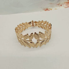 18K Metal Hollow Wide European and American Personalized Women's Opening - SHOWLU FASHION STORE