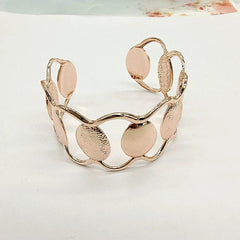 18K Metal Hollow Wide European and American Personalized Women's Opening - SHOWLU FASHION STORE