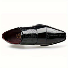 Fashionable Large Size Men'S Casual Shoes with Buckle Design, Beautiful And Elegant, Unique Pattern, Can Be Worn in All Seasons SHOWLU FASHION STORE