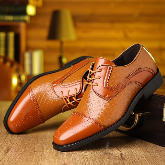 Spring New Men'S Fashion Business Formal Shoes Men'S Shoes English Shoes European Version Single Shoes SHOWLU FASHION STORE