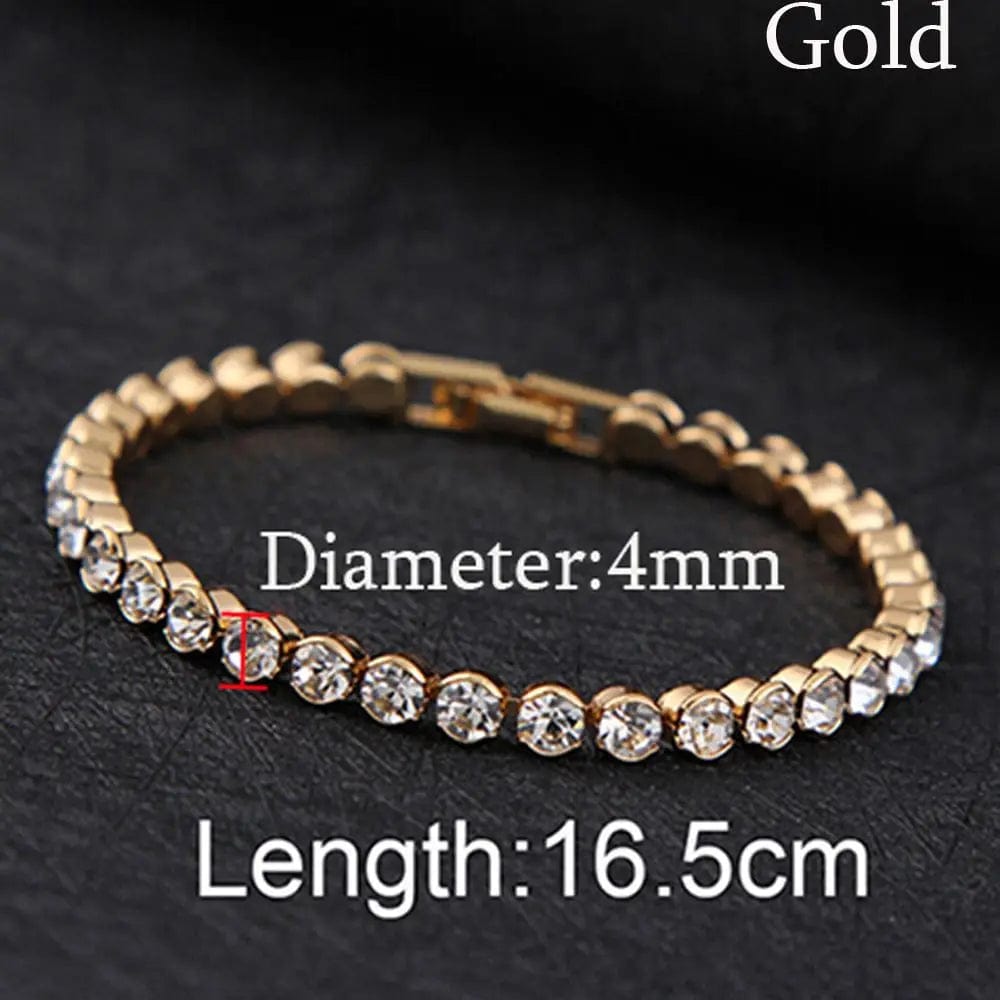 1pc Fashion Hand Chain Crystal Stretch Shine Bracelets For Women Couple Charm Austria Crystal Cuff Bangles Wedding Jewelry - SHOWLU FASHION STORE