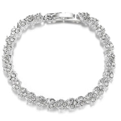 1pc Fashion Hand Chain Crystal Stretch Shine Bracelets For Women Couple Charm Austria Crystal Cuff Bangles Wedding Jewelry - SHOWLU FASHION STORE