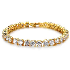 1pc Fashion Hand Chain Crystal Stretch Shine Bracelets For Women Couple Charm Austria Crystal Cuff Bangles Wedding Jewelry - SHOWLU FASHION STORE