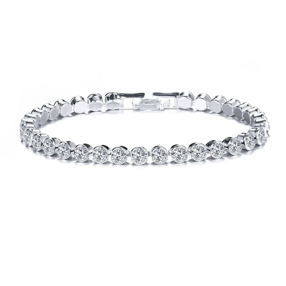 1pc Fashion Hand Chain Crystal Stretch Shine Bracelets For Women Couple Charm Austria Crystal Cuff Bangles Wedding Jewelry - SHOWLU FASHION STORE