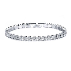 1pc Fashion Hand Chain Crystal Stretch Shine Bracelets For Women Couple Charm Austria Crystal Cuff Bangles Wedding Jewelry - SHOWLU FASHION STORE
