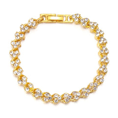 1pc Fashion Hand Chain Crystal Stretch Shine Bracelets For Women Couple Charm Austria Crystal Cuff Bangles Wedding Jewelry - SHOWLU FASHION STORE