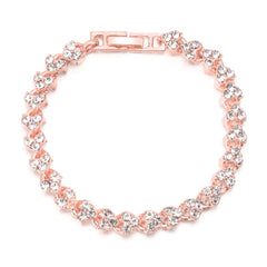 1pc Fashion Hand Chain Crystal Stretch Shine Bracelets For Women Couple Charm Austria Crystal Cuff Bangles Wedding Jewelry - SHOWLU FASHION STORE