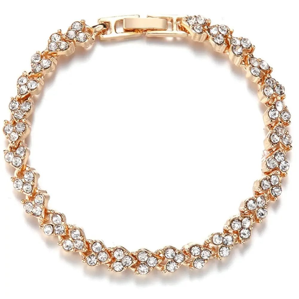 1pc Fashion Hand Chain Crystal Stretch Shine Bracelets For Women Couple Charm Austria Crystal Cuff Bangles Wedding Jewelry - SHOWLU FASHION STORE