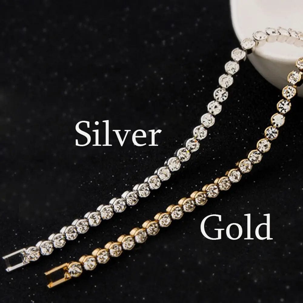 1pc Fashion Hand Chain Crystal Stretch Shine Bracelets For Women Couple Charm Austria Crystal Cuff Bangles Wedding Jewelry - SHOWLU FASHION STORE