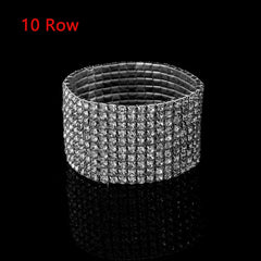 1pc Fashion Hand Chain Crystal Stretch Shine Bracelets For Women Couple Charm Austria Crystal Cuff Bangles Wedding Jewelry - SHOWLU FASHION STORE