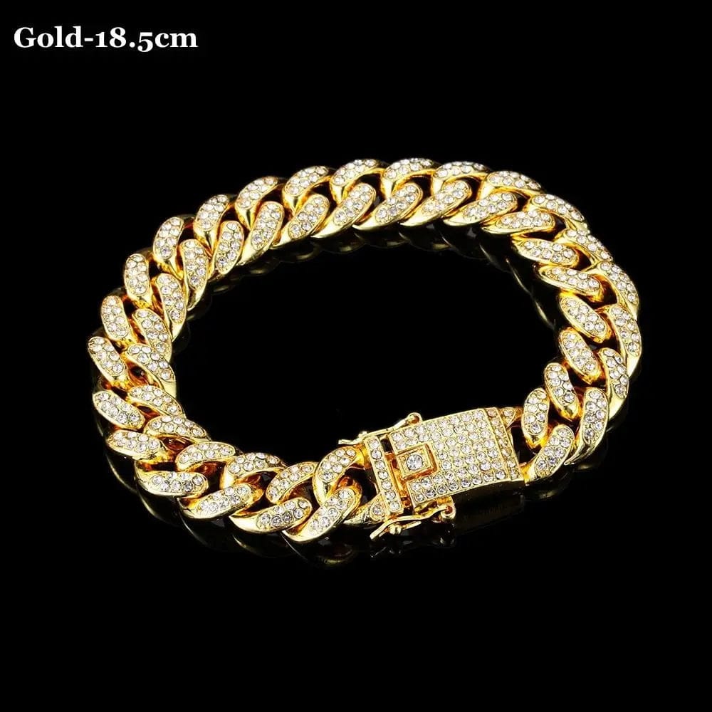 1pc Fashion Hand Chain Crystal Stretch Shine Bracelets For Women Couple Charm Austria Crystal Cuff Bangles Wedding Jewelry - SHOWLU FASHION STORE