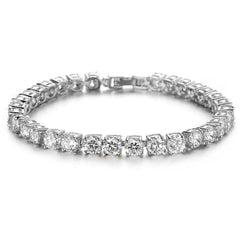 1pc Fashion Hand Chain Crystal Stretch Shine Bracelets For Women Couple Charm Austria Crystal Cuff Bangles Wedding Jewelry - SHOWLU FASHION STORE