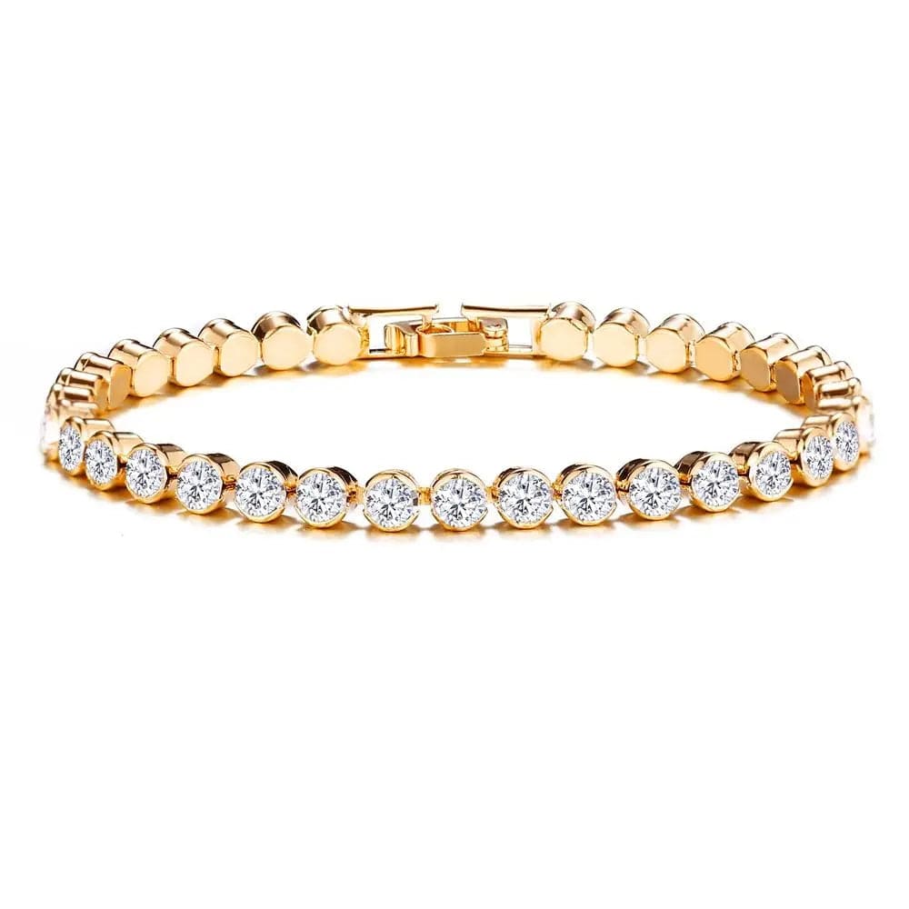 1pc Fashion Hand Chain Crystal Stretch Shine Bracelets For Women Couple Charm Austria Crystal Cuff Bangles Wedding Jewelry - SHOWLU FASHION STORE