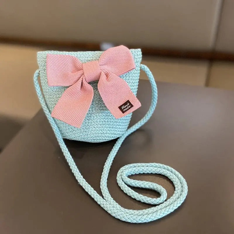 Showlu Fashion Store 0 2-8 Years Kids Sun Hat Girls Summer New Straw Bag Cap Set Baby Travel Sun Protection Beach Hats Sun Fisherman Hat for Child
