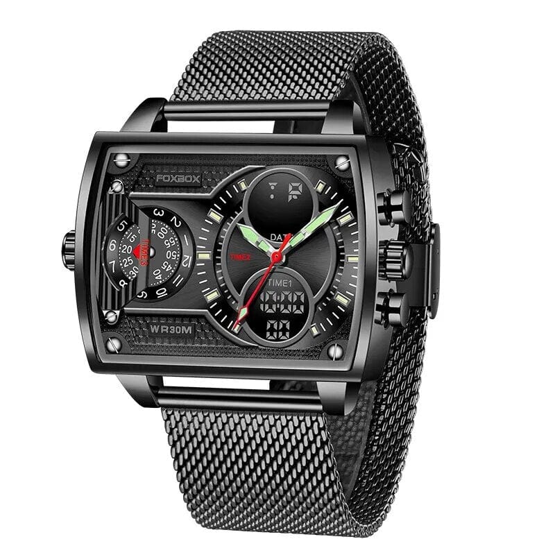 2023 Men Watch Gold Quartz Led Clock Men Watch Sport Waterproof Wrist Watch Male Military Digital Watches Man Relogio Masculino - SHOWLU FASHION STORE