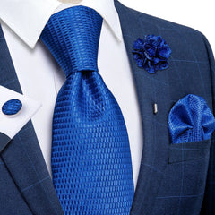 2023 New Classic Yellow Striped Plaid Silk Ties For Men Handkerchief Cufflinks Brooch Pin Wedding Accessories Men Gift Dropship - SHOWLU FASHION STORE