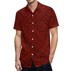 2023 New Custom Logo Big People Men Button Aloha Shirts And Women Mermaid Dress Hawaii Polynesian Personality Couple Suit - SHOWLU FASHION STORE