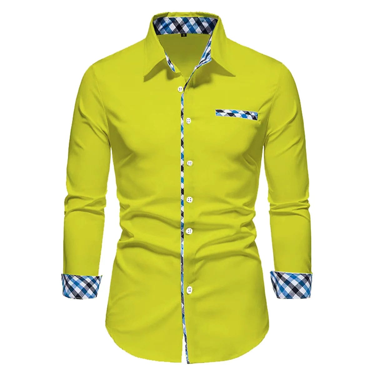 2023 New Men's Business Casual Solid Color Spliced Long Sleeve Polo Shirt Outdoor Play Comfortable Soft Fabric Men's Top S - 6XL - SHOWLU FASHION STORE
