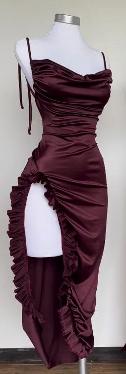 2024 Europe and the United States explosive new cross - border dress summer senior sense Y2K sexy halter Spice Girl dress - SHOWLU FASHION STORE