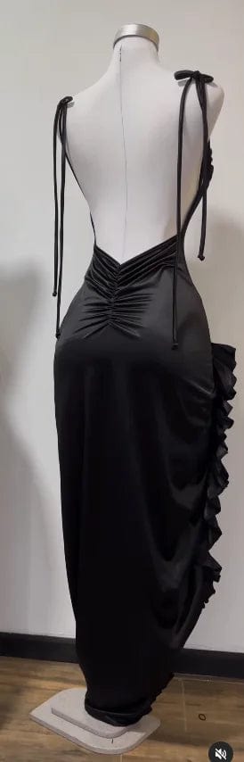 2024 Europe and the United States explosive new cross - border dress summer senior sense Y2K sexy halter Spice Girl dress - SHOWLU FASHION STORE