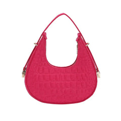 2024 New Alligator Pattern Shoulder Bags For Women Small Handle Underarm Bag Clutch Crescent Saddle Bag Handbag Dumplings Bag - SHOWLU FASHION STORE