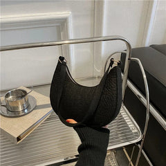 2024 New Alligator Pattern Shoulder Bags For Women Small Handle Underarm Bag Clutch Crescent Saddle Bag Handbag Dumplings Bag - SHOWLU FASHION STORE