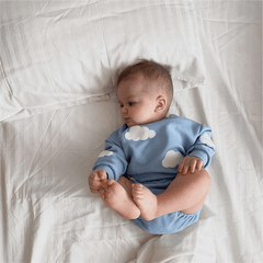 2024 New Unisex Cute Cloud Pattern Romper Babies Clothes Short Sleeve Color Splicing Romper Baby Clothes New Born Baby Boy - SHOWLU FASHION STORE